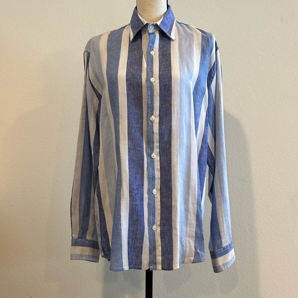 Men’s Linen Button Down Shirt - Picture 1 of 4